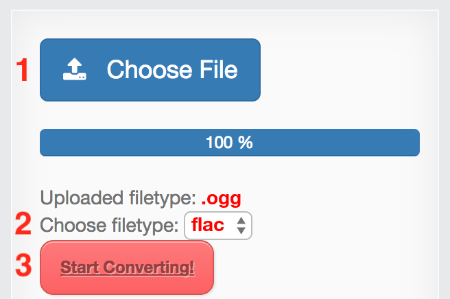 How to convert OGG files online to FLAC
